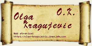 Olga Kragujević vizit kartica